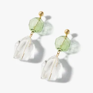 Abella Drop Earrings Lime Green
