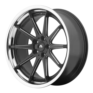 Adventus AVS-4 22X10.5 5X120 38mm Satin Black Milled With Ss Lip