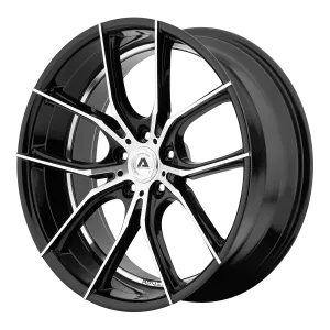 Adventus AVX-6 22X10 5X112 38mm Gloss Black Machined