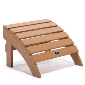 All-Weather and Fade-Resistant Adirondack Ottoman Footstool
