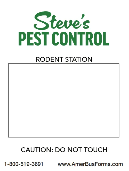 Bait Station Labels - 3" x 5" (Vertical)