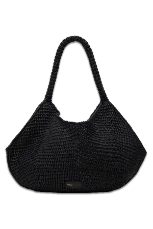 Black 'The Medium Lotus' Tote