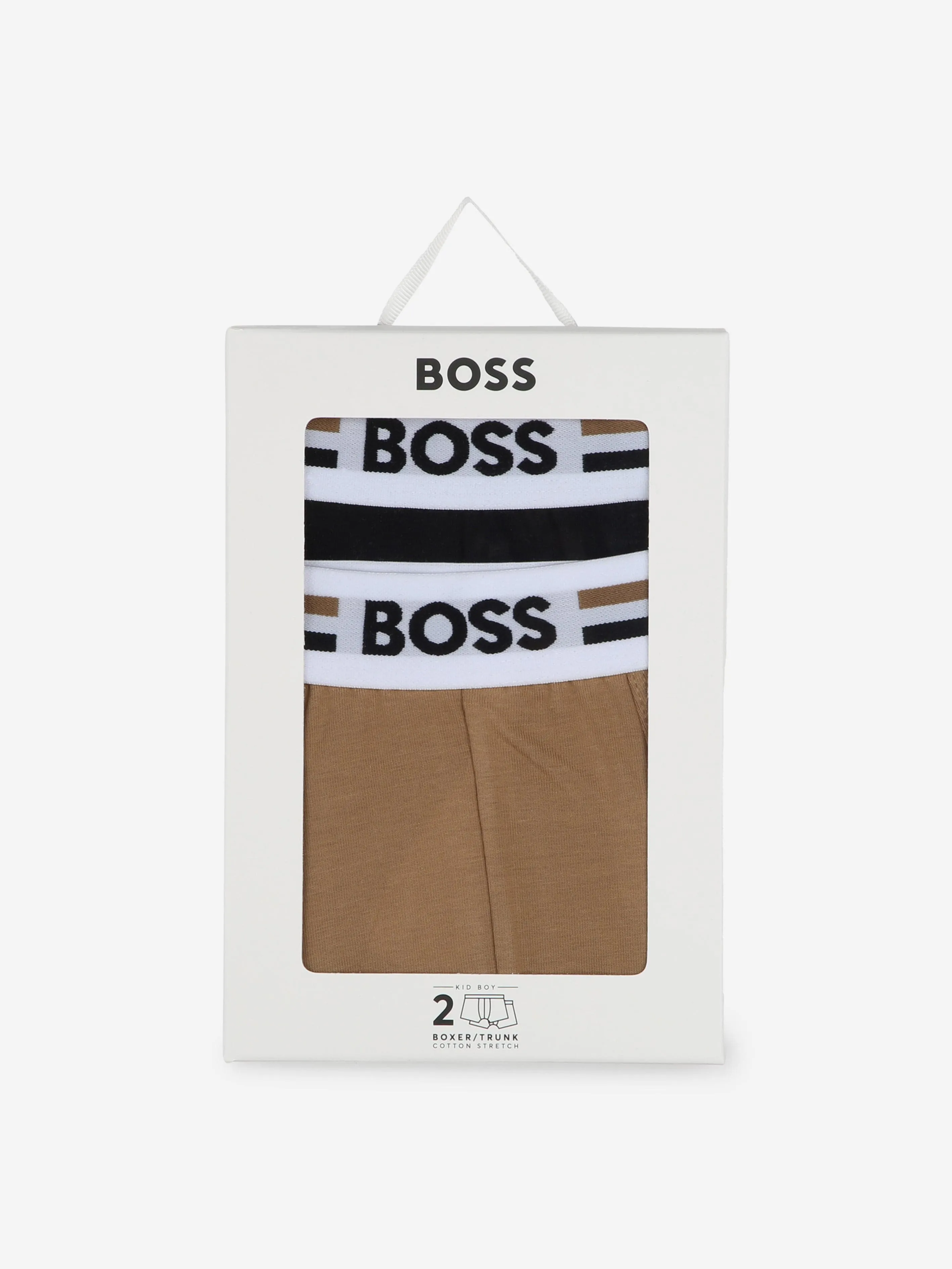 BOSS Boys Set Of 2 Boxer Shorts in Black