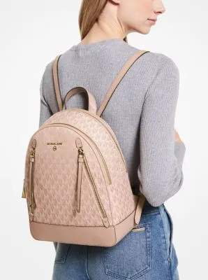 Brooklyn Medium Logo Jacquard Backpack