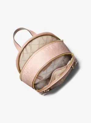 Brooklyn Medium Logo Jacquard Backpack