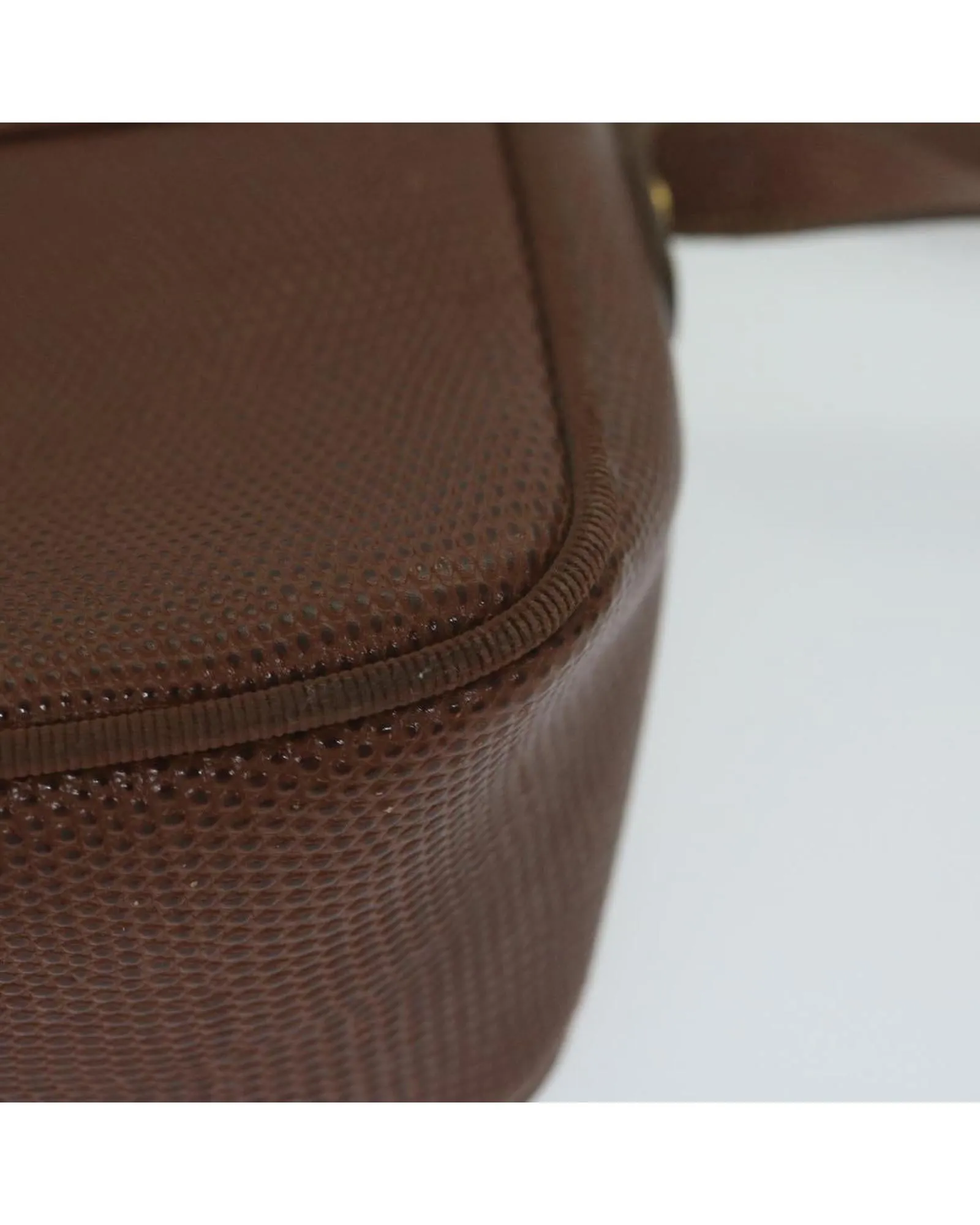 Brown and Red PVC Shoulder Bag Set by Salvatore Ferragamo