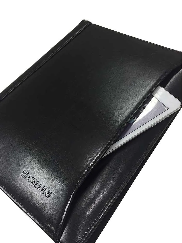 Cellini A4 Leather Folder | Black