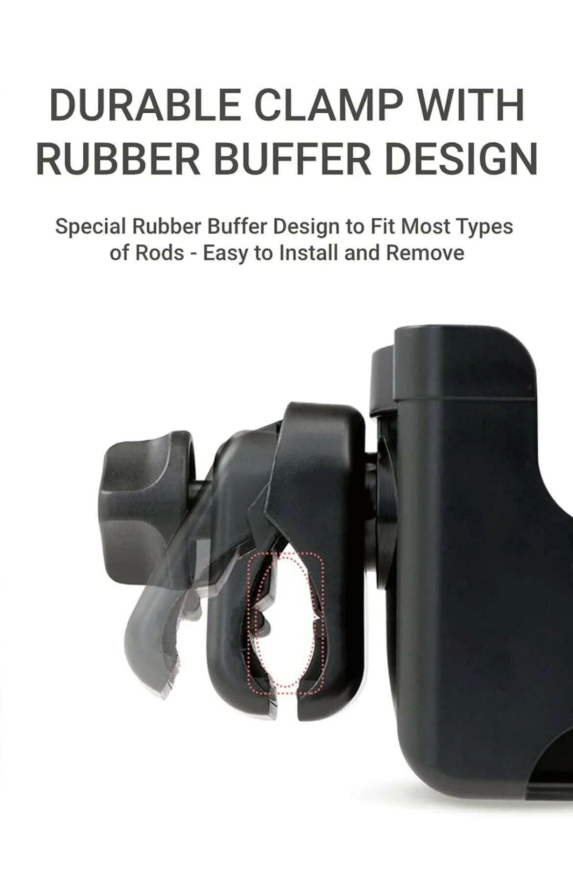 Cup and phone Holder for stroller (Black)