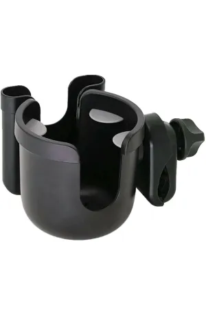 Cup and phone Holder for stroller (Black)