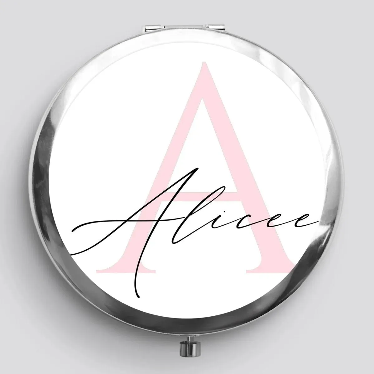 Custom Monogram Mirror - Festive Rose Gold - Christmas Stocking Filler