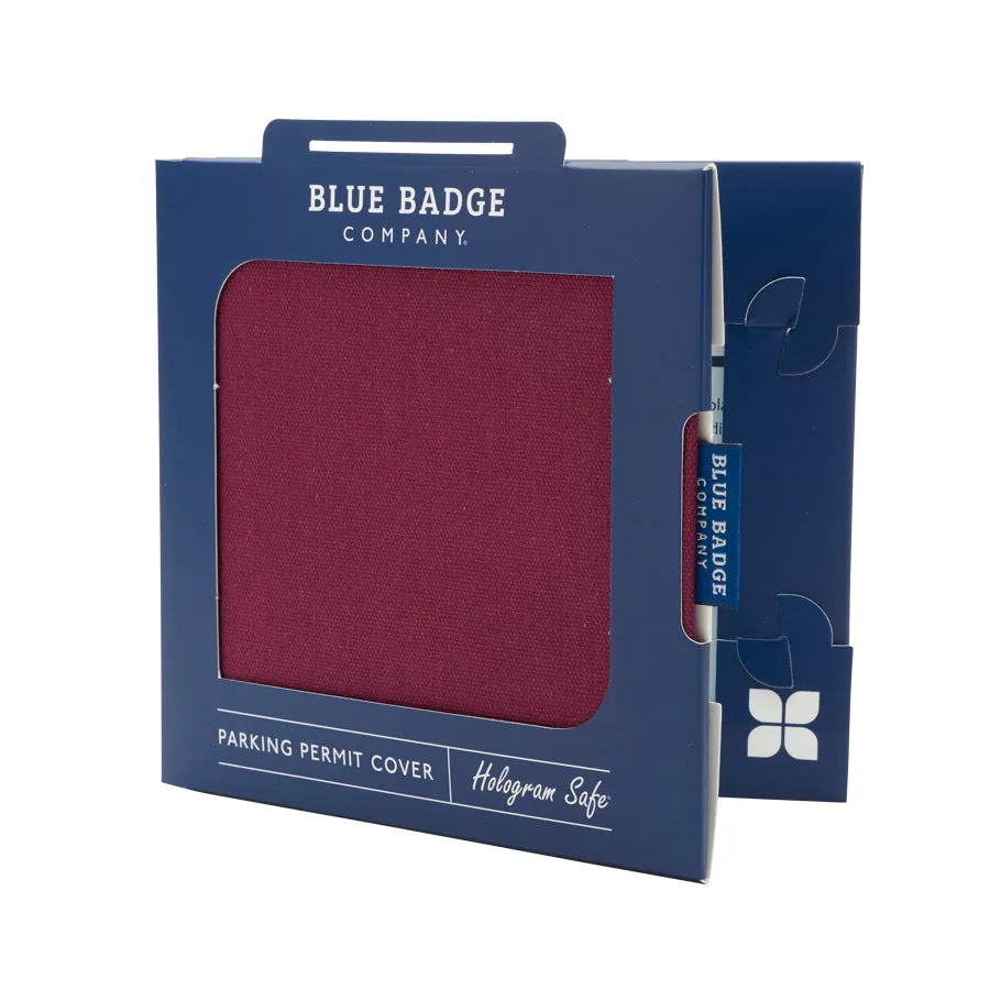 Disabled Blue Badge Wallet in Burgundy Panama