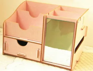 DIY Beauty Storage with Mirror