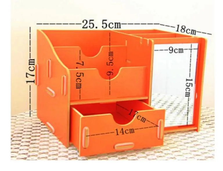DIY Beauty Storage with Mirror
