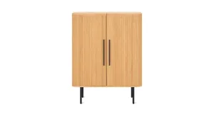 Easy Edge Bar Cabinet, White Oak