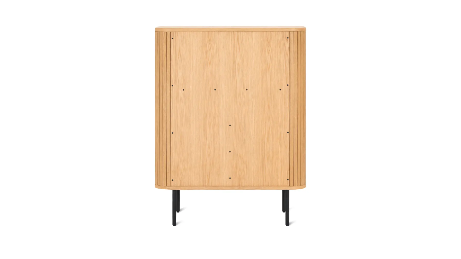 Easy Edge Bar Cabinet, White Oak
