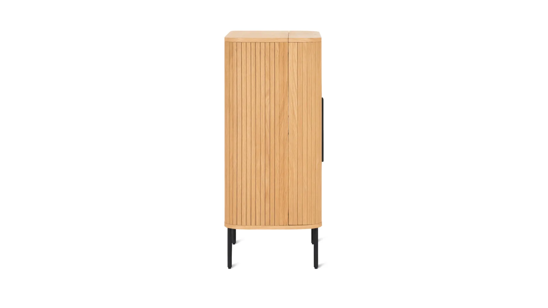 Easy Edge Bar Cabinet, White Oak