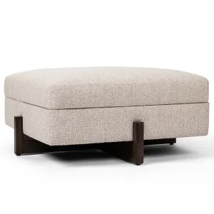 Esben 39" Square Storage Ottoman, Sattley Fog