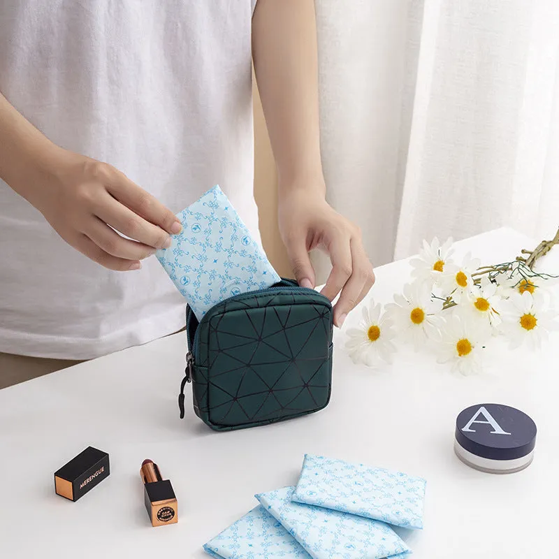 Geometric Metallic Purse For Men And Women