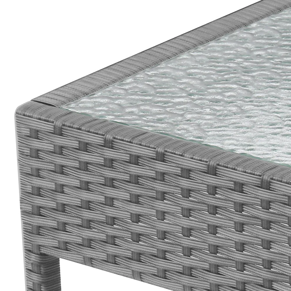 Harold 2-Seater Furniture 3-Piece Outdoor Setting - Grey