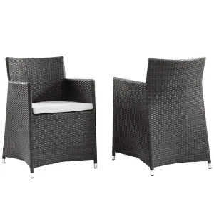 Junction Armchair Outdoor Patio Wicker Set of 2 by Modway