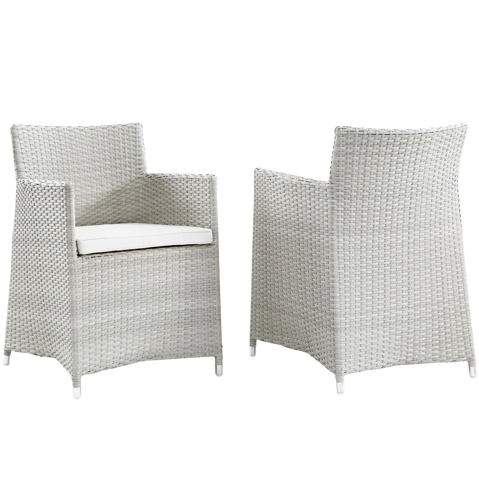 Junction Armchair Outdoor Patio Wicker Set of 2 by Modway
