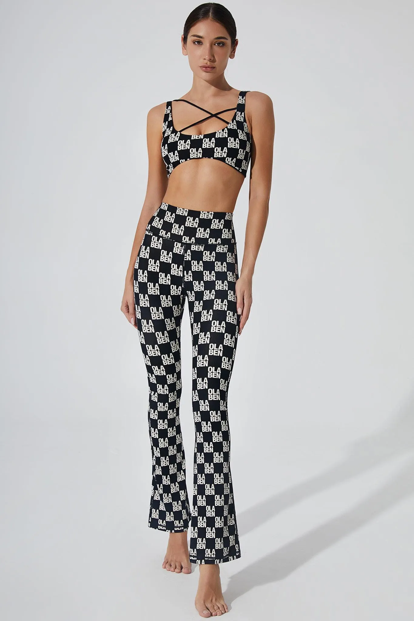 Kamari Monogram Bra - Monogram Black