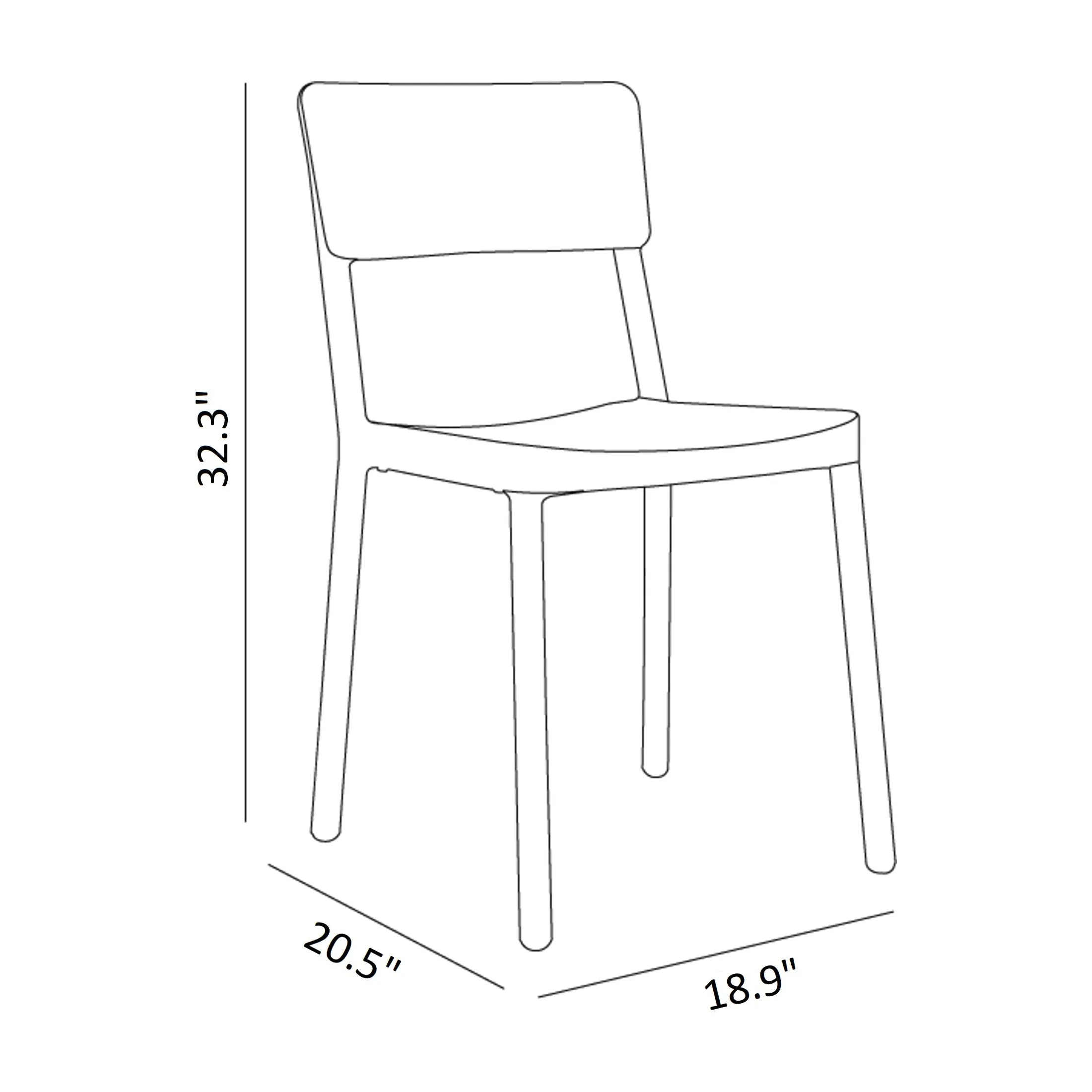 Lisboa Stacking Chair (Set of 4)