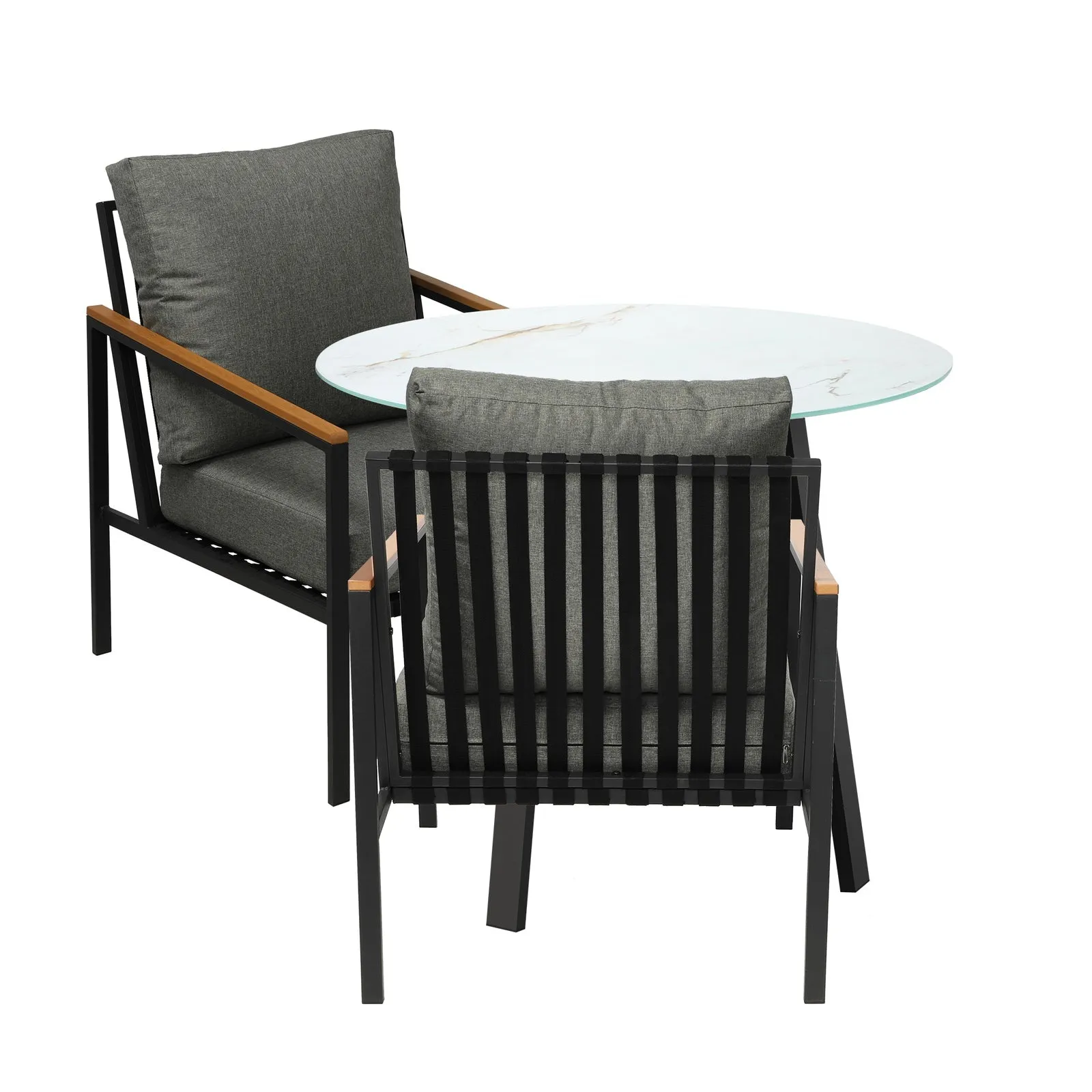 Livsip 3PCS Outdoor Dining Setting Patio Furniture Bistro Set