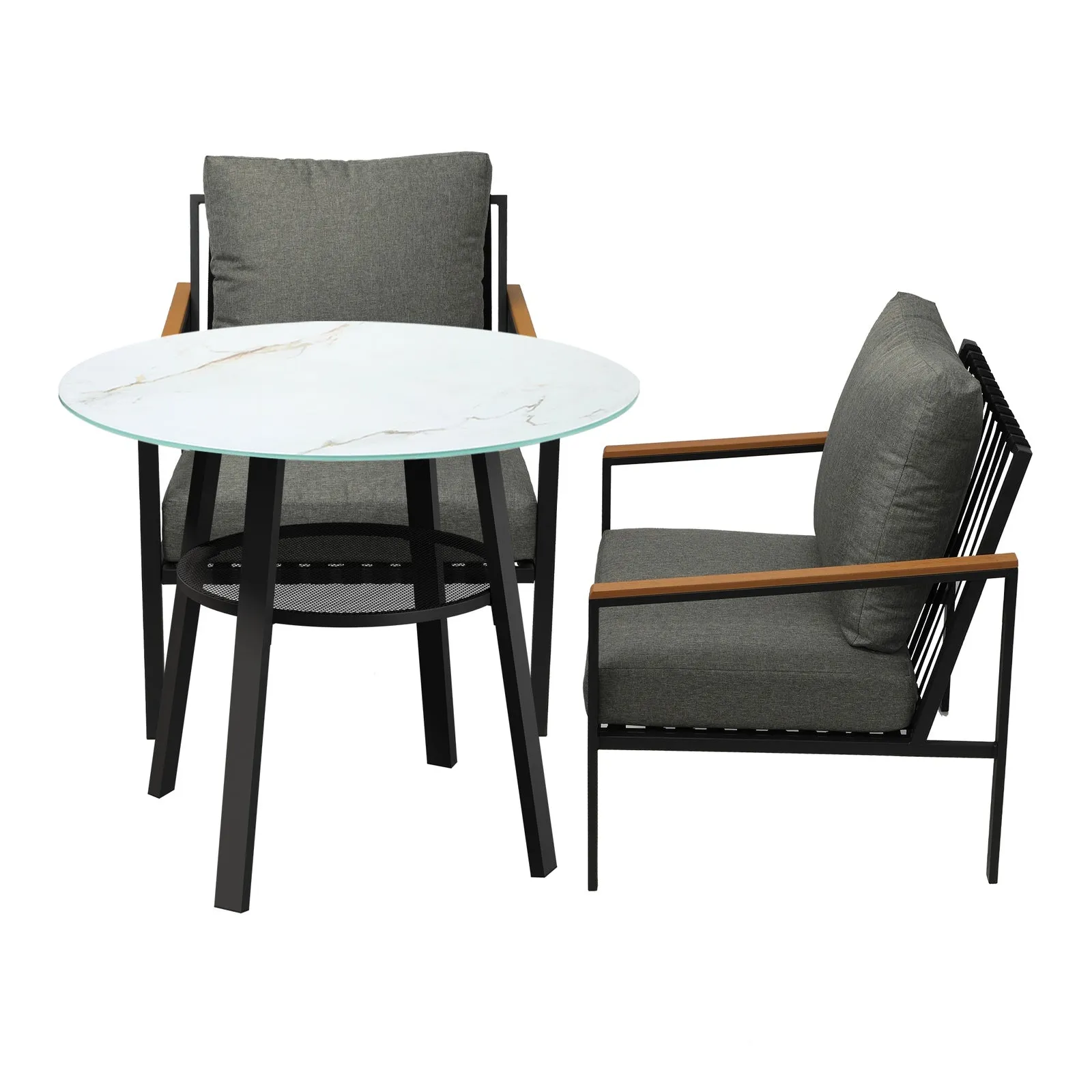 Livsip 3PCS Outdoor Dining Setting Patio Furniture Bistro Set