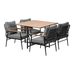 Livsip Outdoor Dining Set Patio Furniture Garden Table and Chairs 4 Seater
