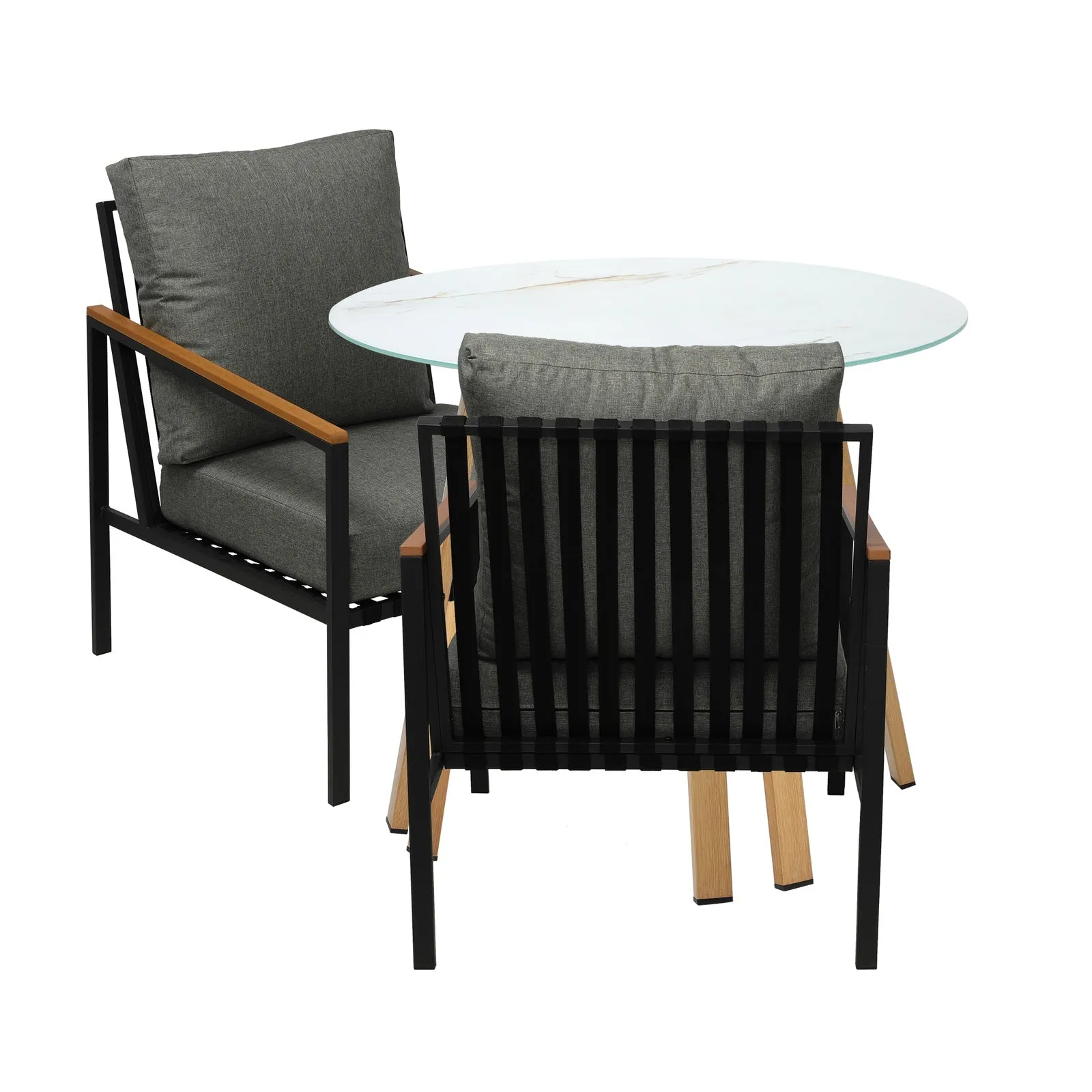 Livsip Outdoor Patio Setting Furniture Lounge Bistro Dining Set 2 Seater