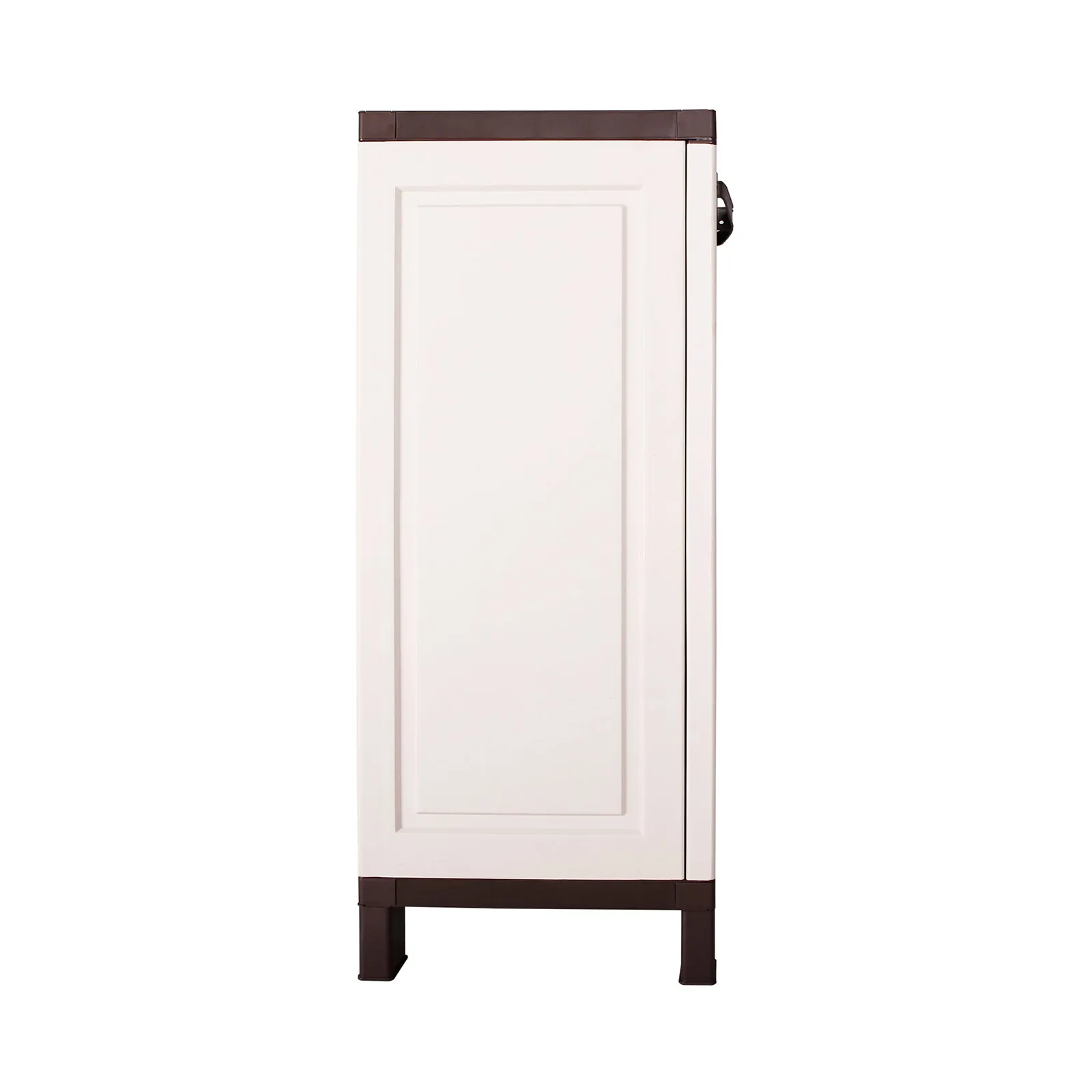 Livsip Outdoor Storage Cabinet Box Garden Cupboard Adjustable Lockable Brown