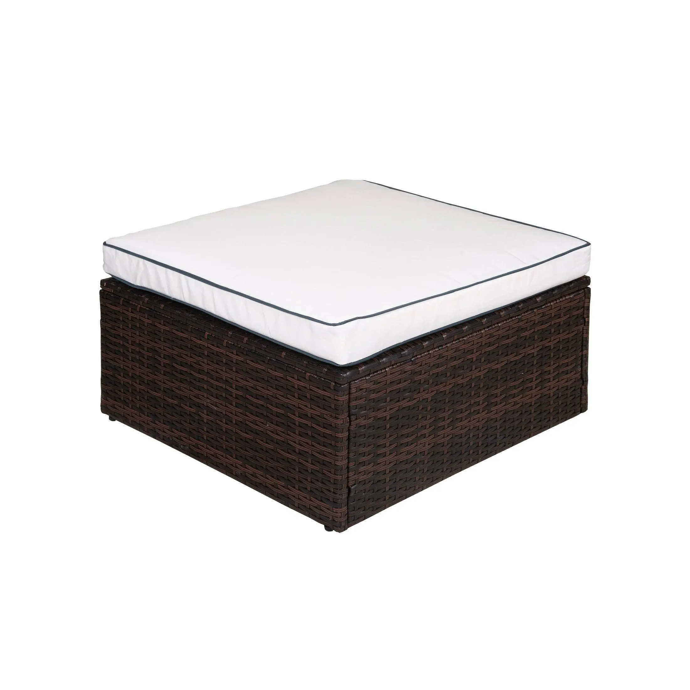 London 4-Piece Outdoor Rattan Wicker Sectional Sofa Furniture Set