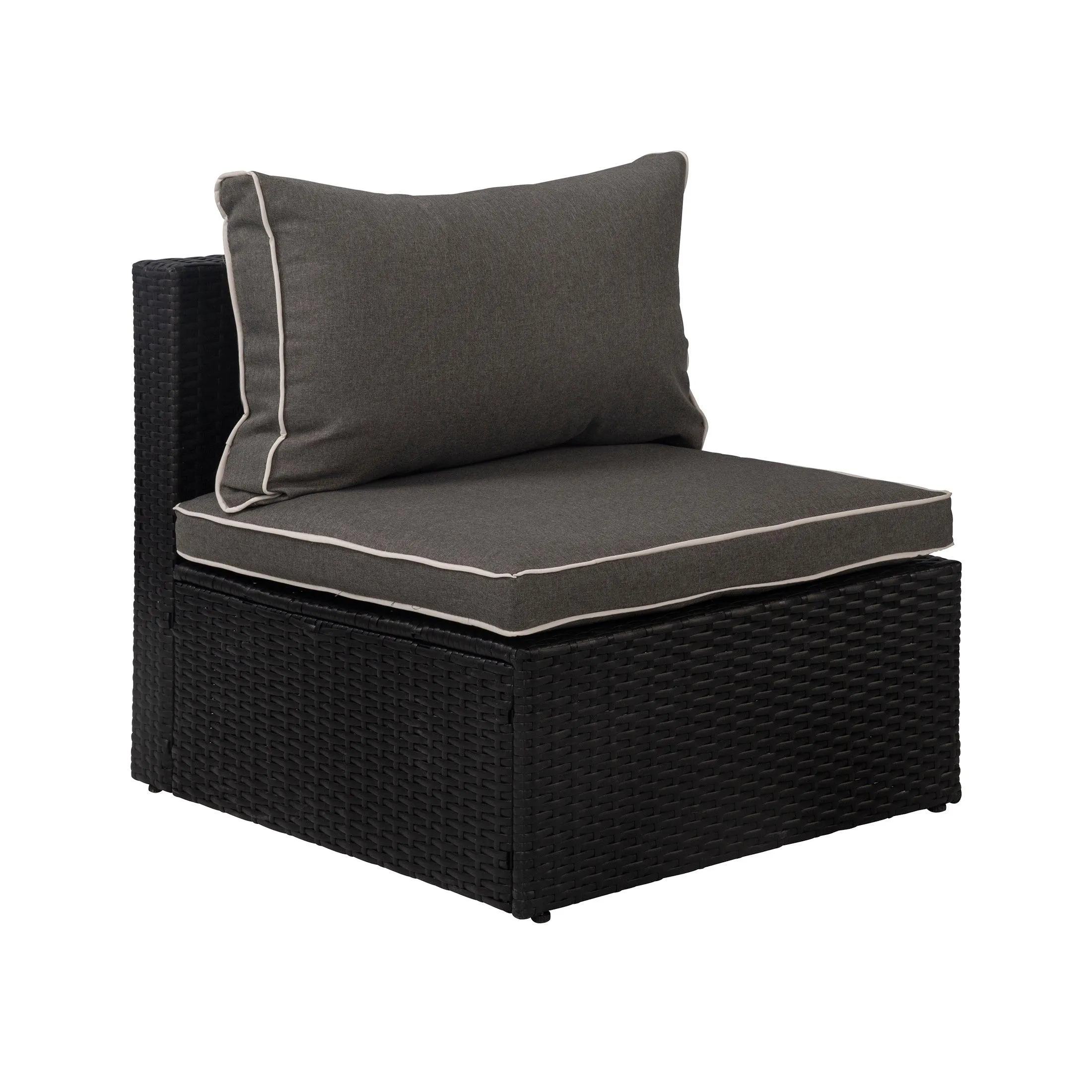 London 4-Piece Outdoor Rattan Wicker Sectional Sofa Furniture Set