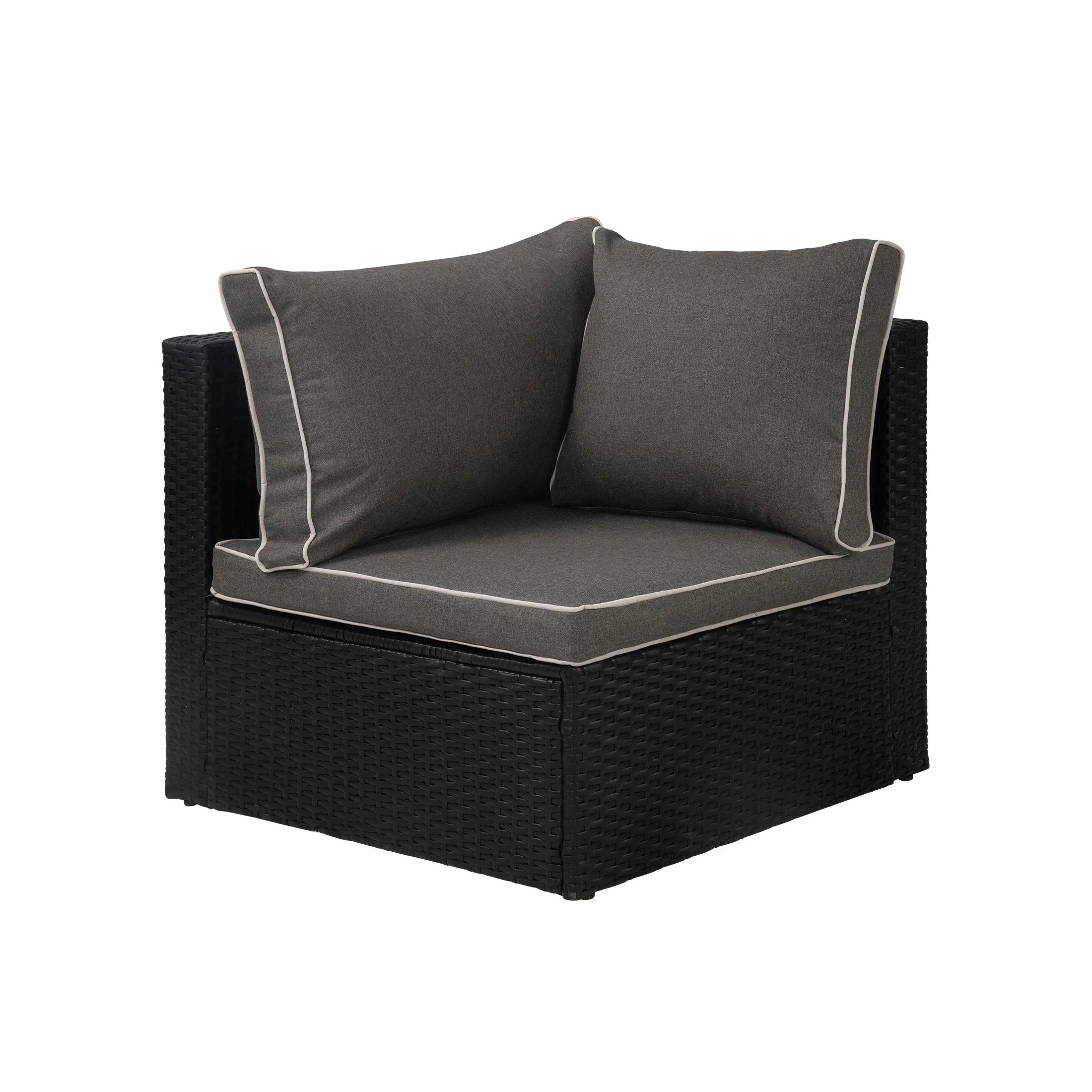 London 4-Piece Outdoor Rattan Wicker Sectional Sofa Furniture Set