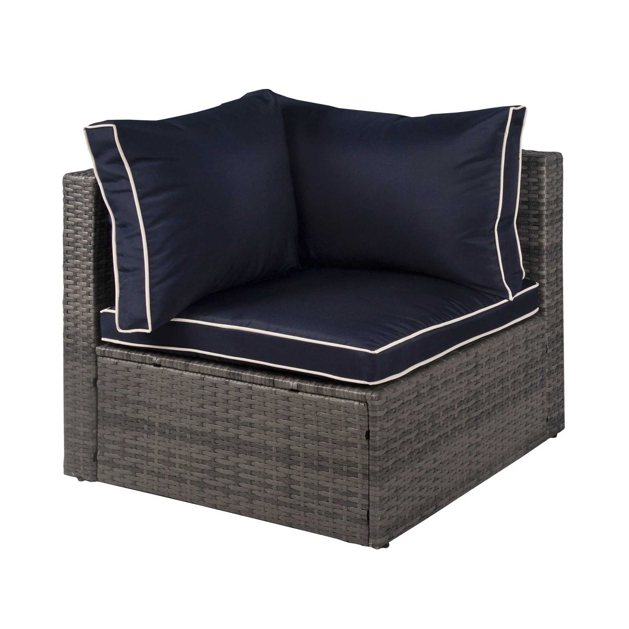 London 4-Piece Outdoor Rattan Wicker Sectional Sofa Furniture Set