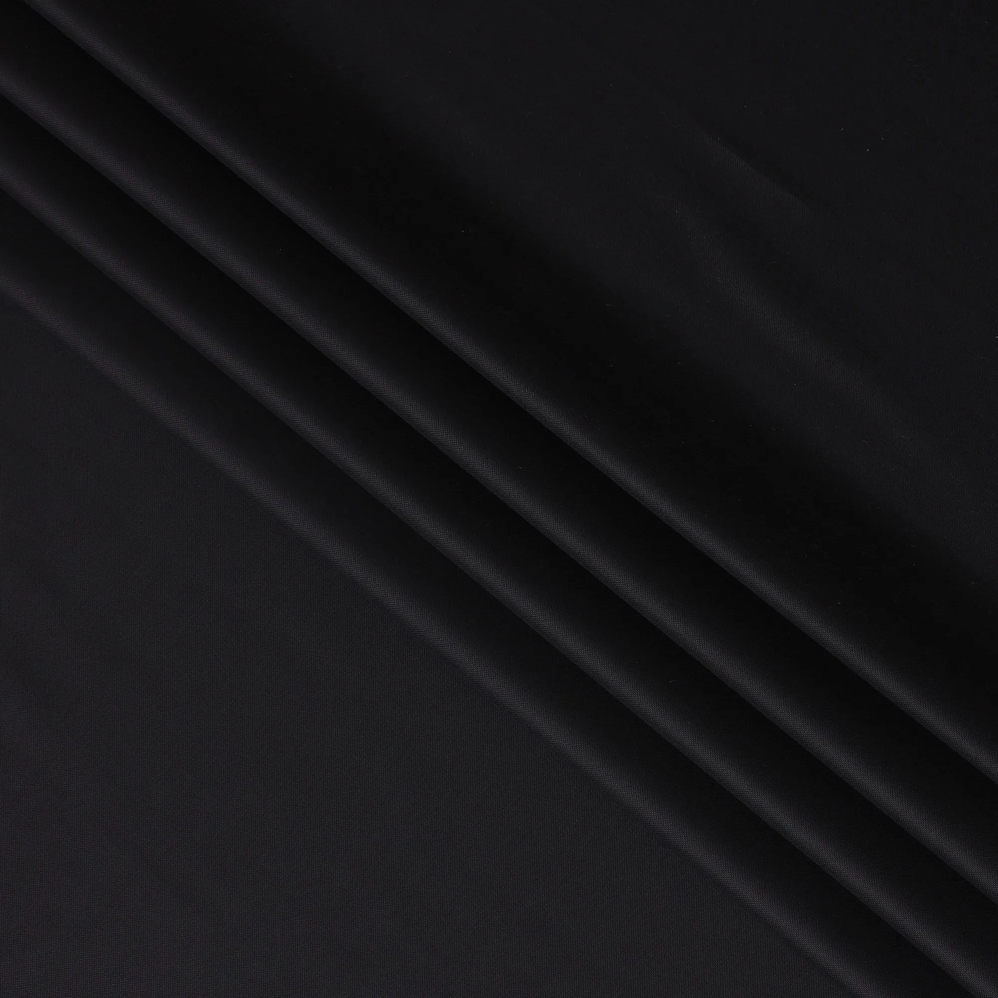 Luxurious Onyx Black 100% Cotton Shirting Fabric - Italian Premium Quality, 150cm Width"-D18580