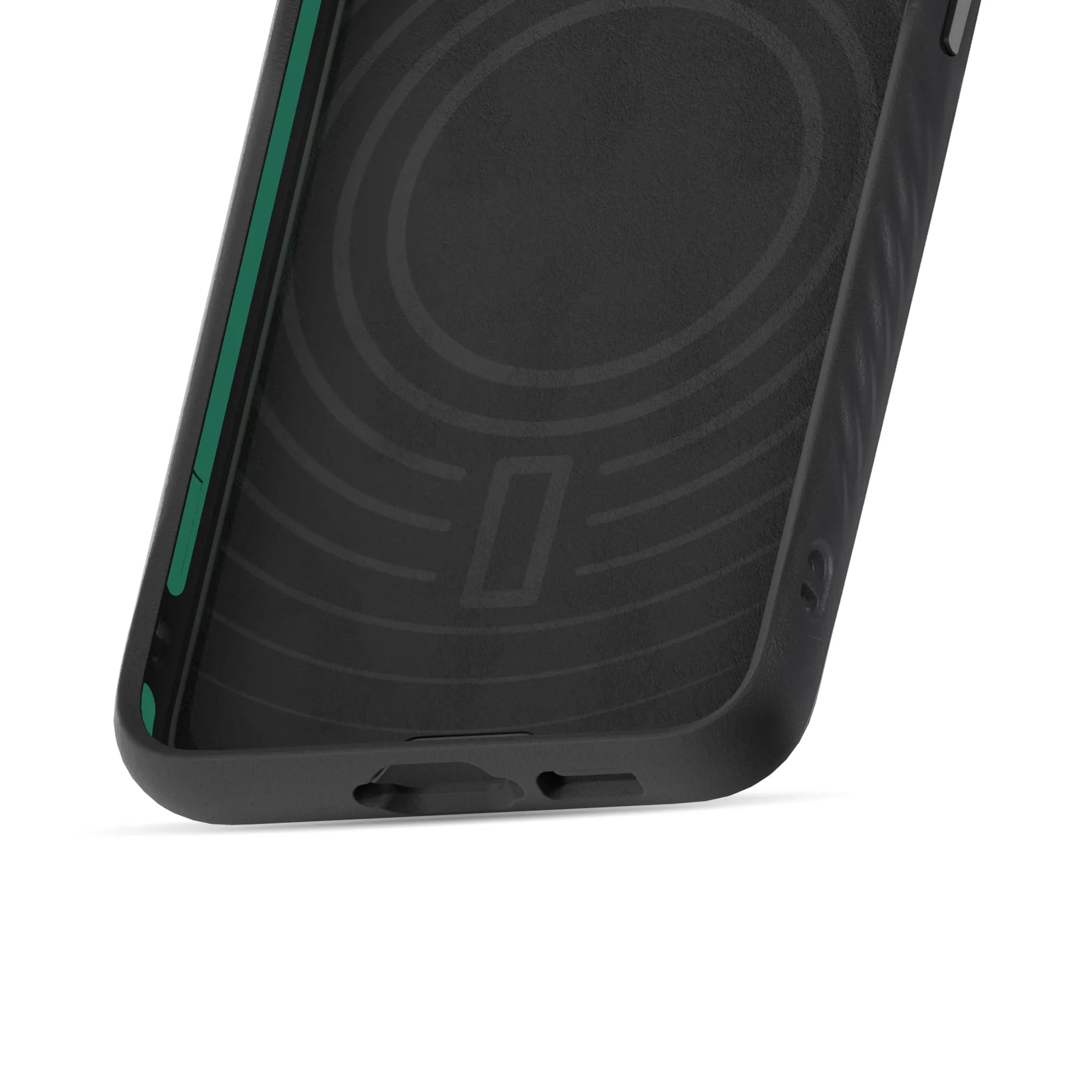 MagSafe® Compatible Black Leather Phone Case - Limitless 5.0