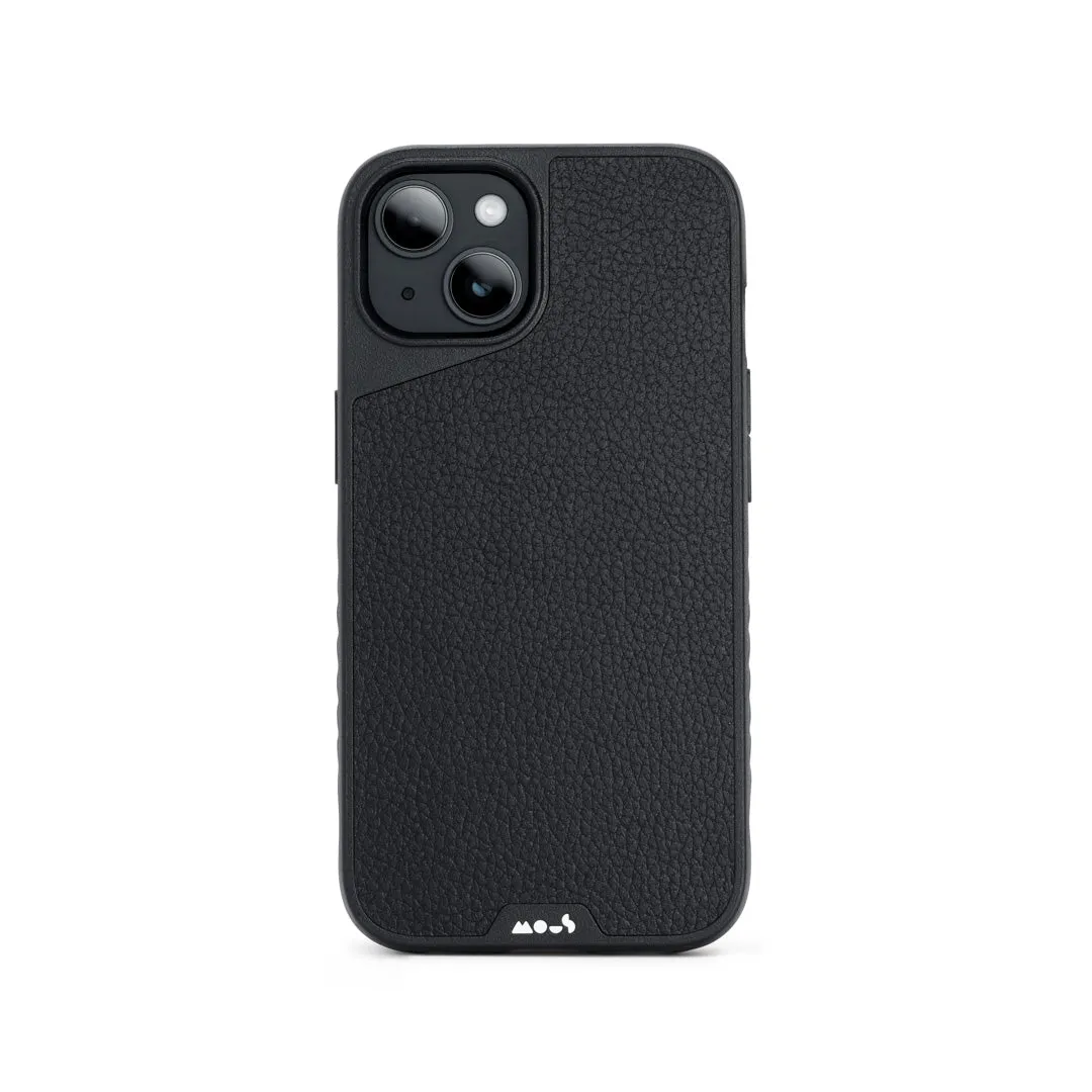 MagSafe® Compatible Black Leather Phone Case - Limitless 5.0