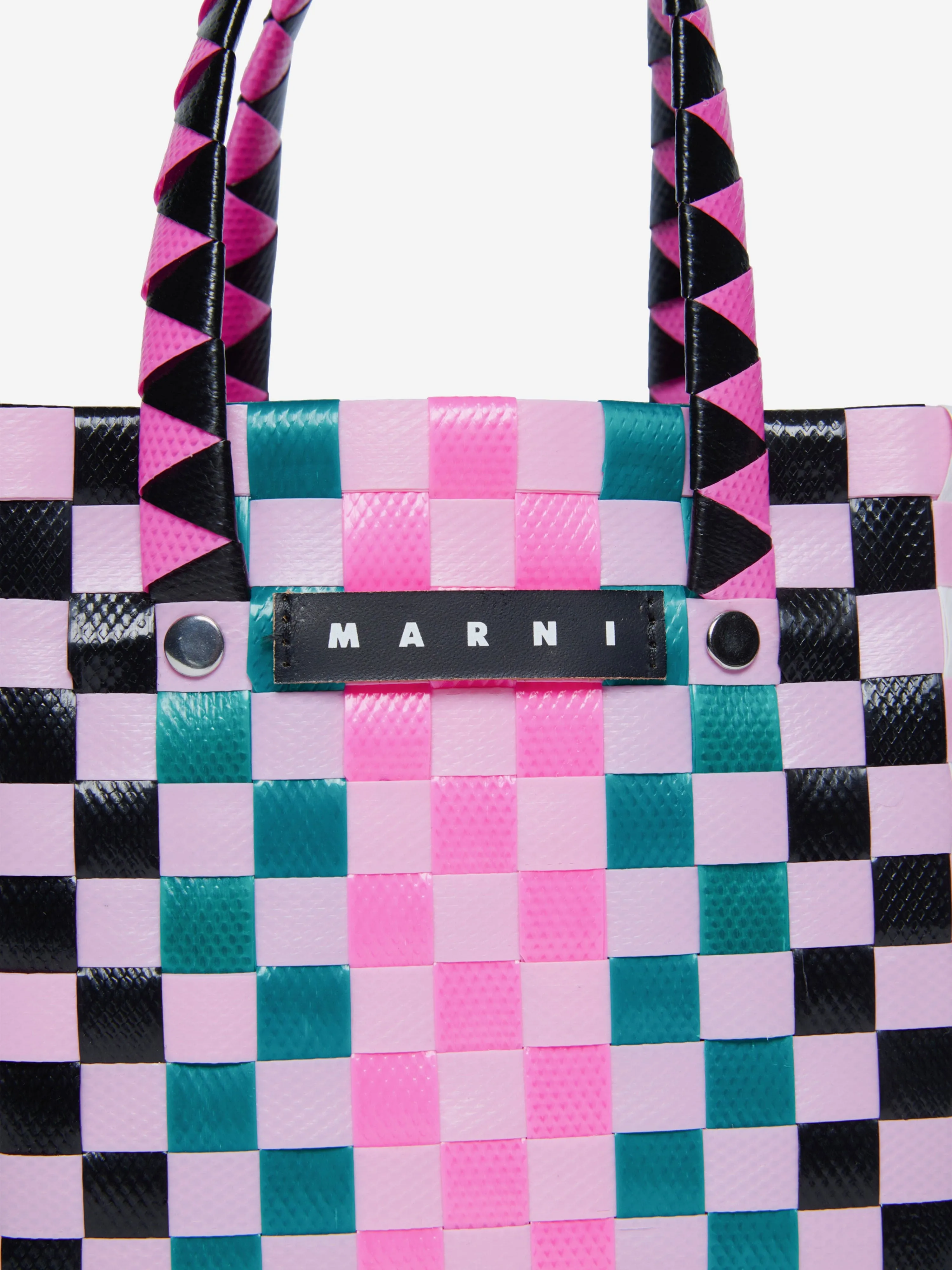 MARNI Girls Micro Basket Bag in Multicolour (23cm)