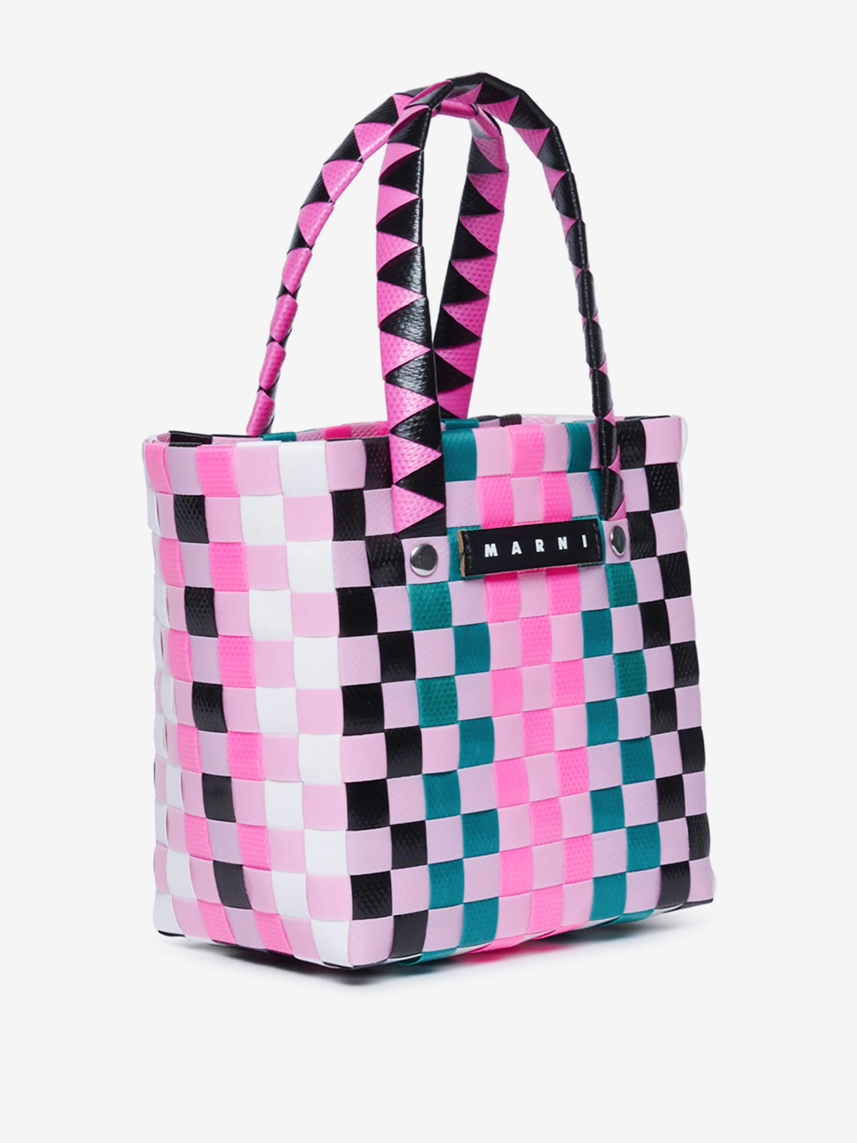 MARNI Girls Micro Basket Bag in Multicolour (23cm)