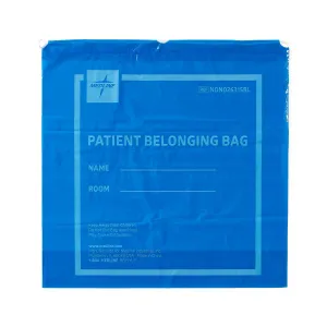 Medline Plastic Patient Belongings Bags with Drawstring