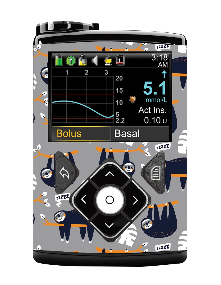 Medtronic 640/670/780G Pump Sticker (Sloth Life)
