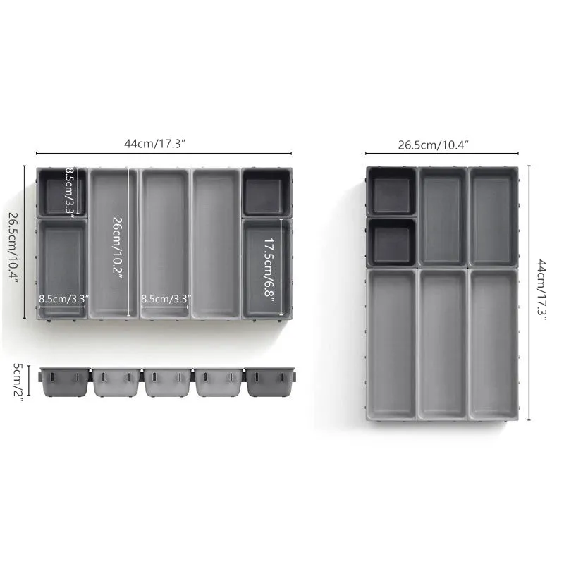Multipurpose Easy-To-Clean Drawer Organizer A-555