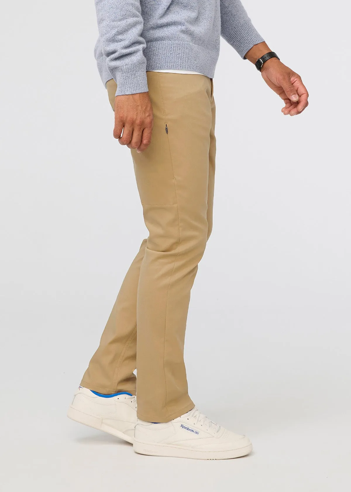 NuStretch Relaxed Taper 5 Pocket - Khaki