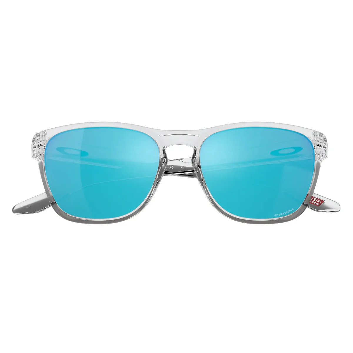 Oakley Manorburn Sunglasses - Polished Clear/Prizm Sapphire