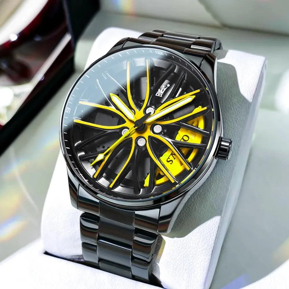 OLEVS Sport Car Rim Luxury Watch: Unique Design, High-Quality Craftsmanship