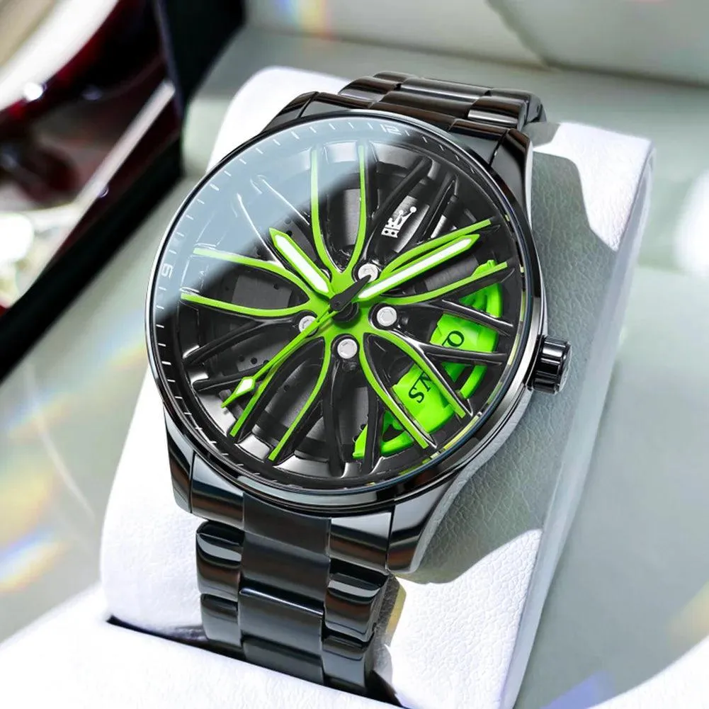 OLEVS Sport Car Rim Luxury Watch: Unique Design, High-Quality Craftsmanship