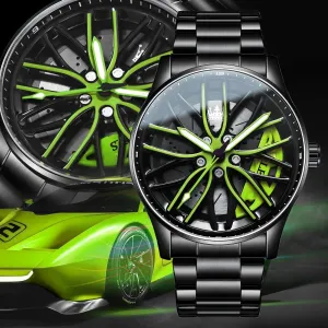 OLEVS Sport Car Rim Luxury Watch: Unique Design, High-Quality Craftsmanship