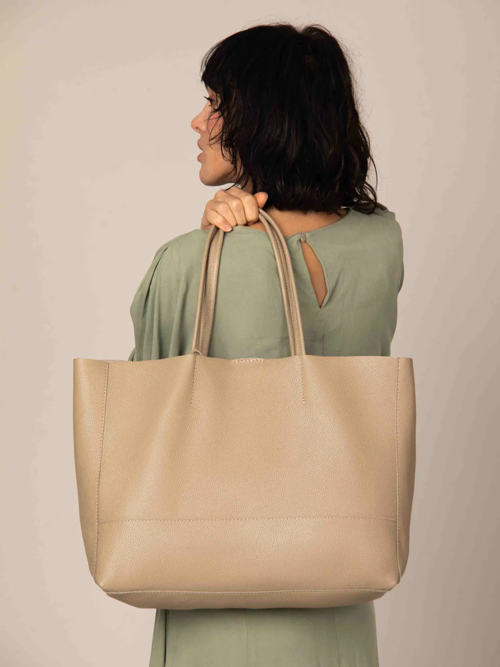 Oversized Leather Tote